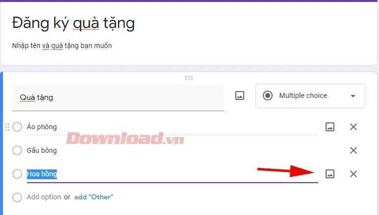 Kā pievienot attēlus jautājumiem un atbildēm pakalpojumā Google veidlapas