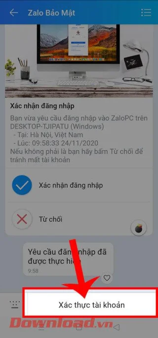 Norādījumi Zalo konta autentifikācijai ir ļoti vienkārši
