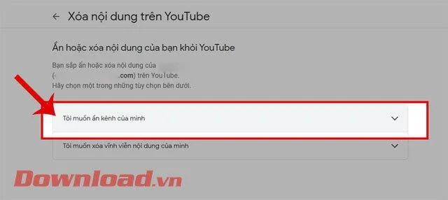 Navodila za začasno skrivanje Youtube kanala