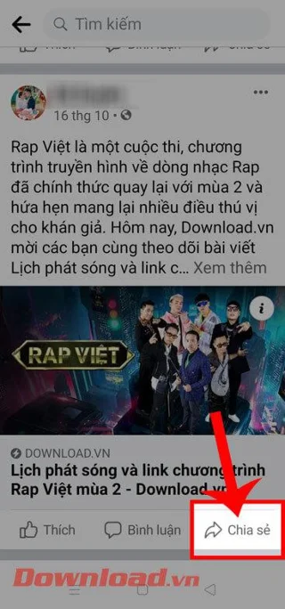 Инструкции за споделяне на статии, снимки, видеоклипове от Facebook към Zalo