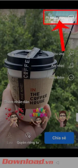 Инструкции за прикачване на местоположение към Facebook Story