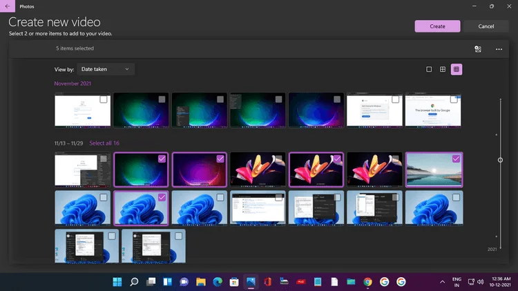 Kako ustvariti videoposnetke z aplikacijo Fotografije v sistemu Windows 11