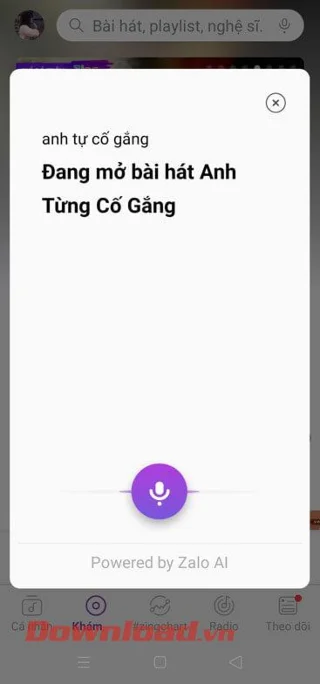 Navodila za iskanje imen glasbe in pesmi z virtualnim pomočnikom na Zing MP3