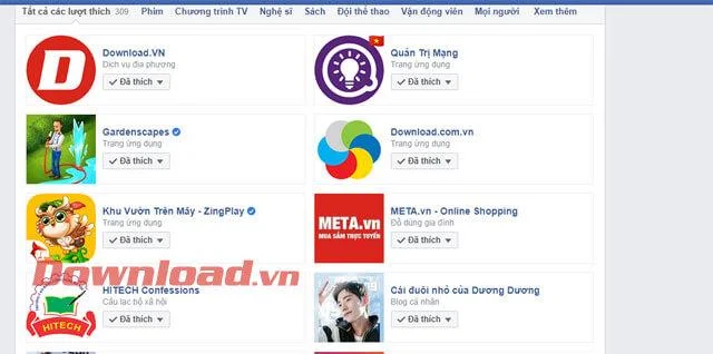 Инструкции за преглед на харесани страници във Facebook