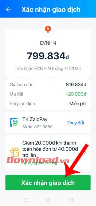 Как да плащате сметки за ток, вода и интернет на ZaloPay