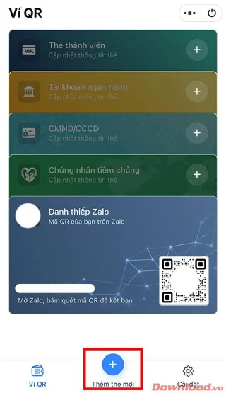 Как да запазите QR кодове на важни документи в портфейла Zalo QR