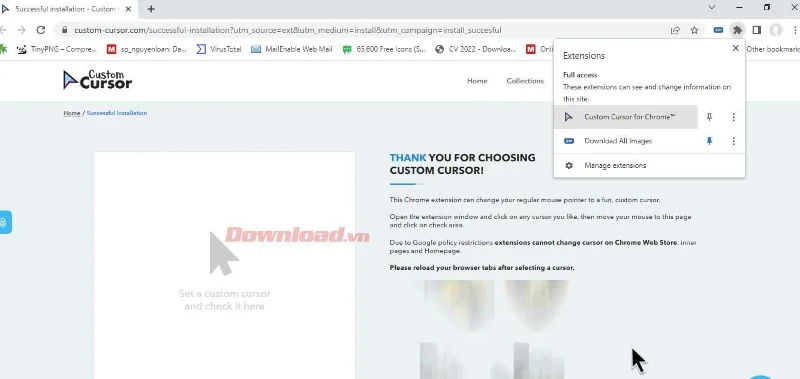 Как да промените курсора в Google Chrome