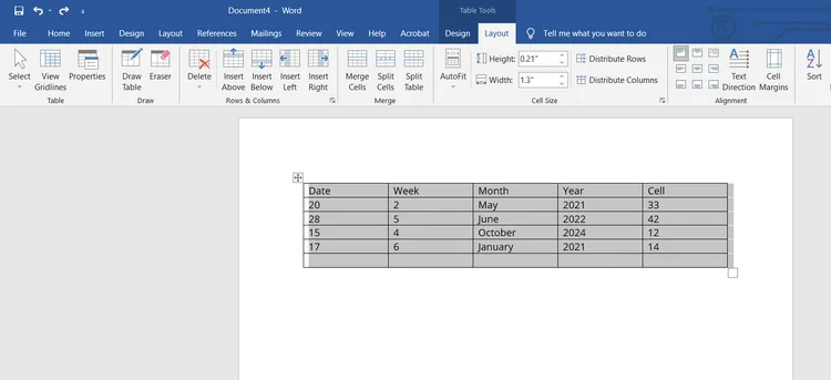 Kā pagriezt tabulu programmā Microsoft Word
