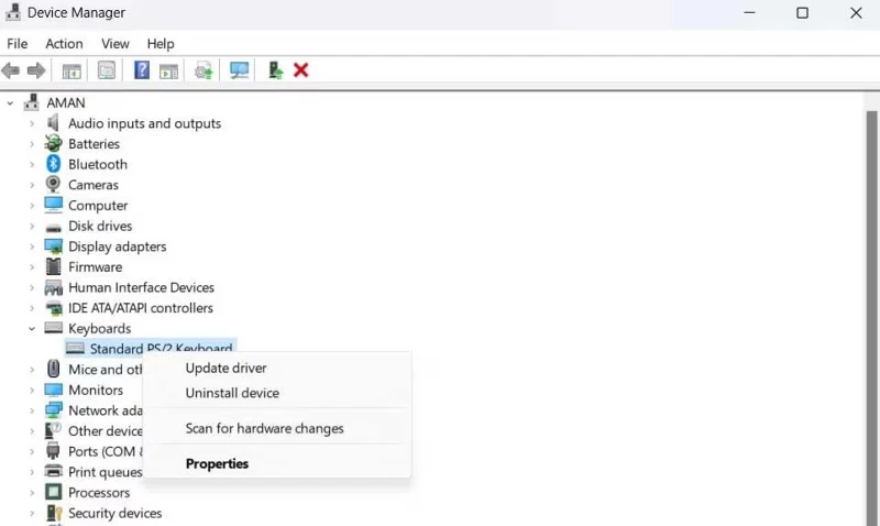 Kako popraviti napako pri prekinitvi povezave tipkovnice v sistemu Windows