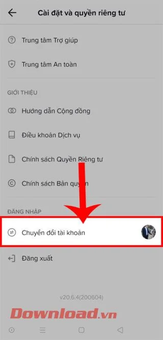 Pokyny pro přihlášení a převod více účtů TikTok