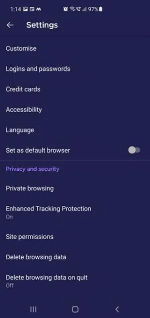 Kako narediti posnetke zaslona v načinu brez beleženja zgodovine v sistemu Android
