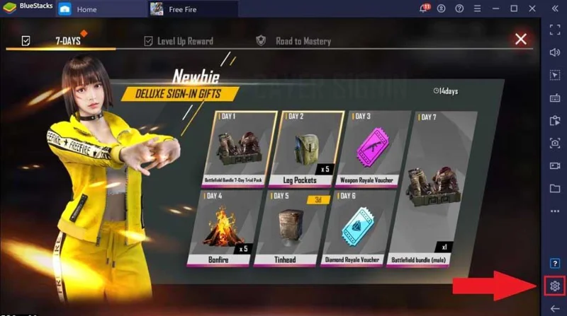 Izboljšana občutljivost miške za Free Fire na BlueStacks