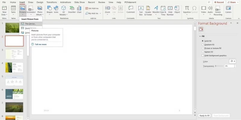 Kako zasukati besedilo in slike v programu Microsoft PowerPoint