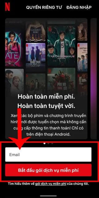 Navodila za registracijo za brezplačno gledanje Netflixa na telefonih Android