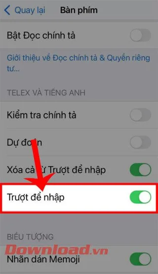 Инструкции за рисуване на клавиатурата на iPhone с функцията QuickPath