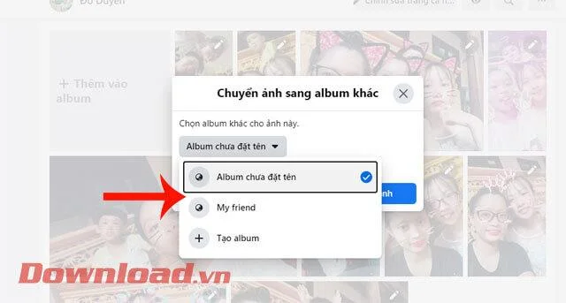 Návod na prenos fotografií do iného albumu na Facebooku