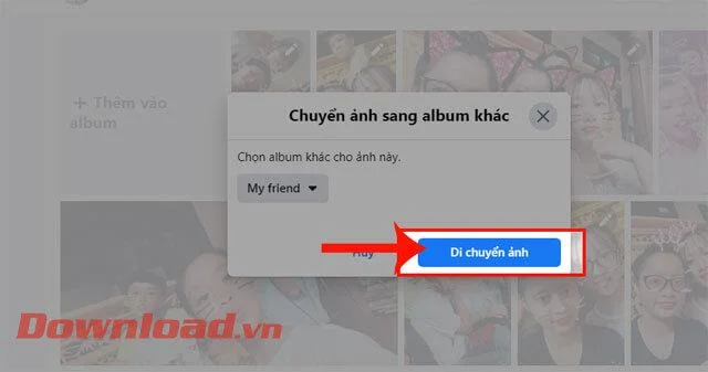 Návod na prenos fotografií do iného albumu na Facebooku