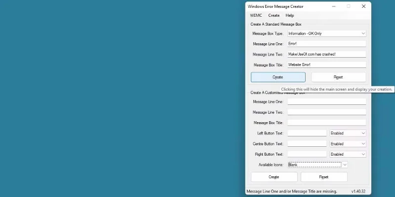 Kā izveidot viltotus kļūdu ziņojumus sistēmā Windows
