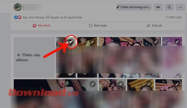 Návod na prenos fotografií do iného albumu na Facebooku