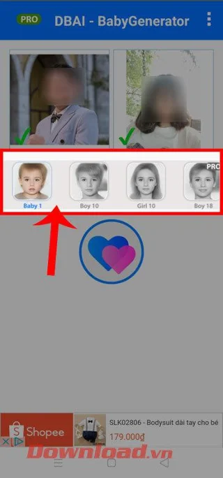 Norādījumi par vecāku seju pārstādīšanu uz bērniem, izmantojot BabyGenerator