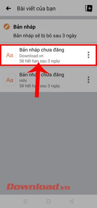 Navodila za ustvarjanje in iskanje osnutkov objav na Facebooku