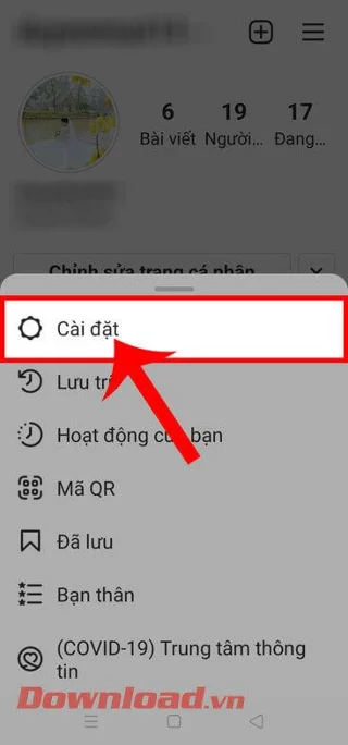 Navodila za aktiviranje načina temnega ozadja na Instagramu