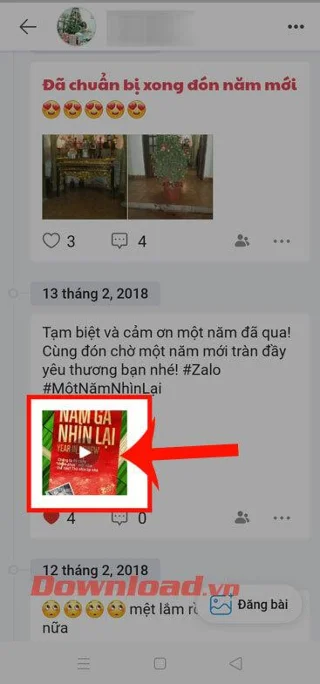 Norādījumi par videoklipu lejupielādi un saglabāšanu tālrunī vietnē Zalo
