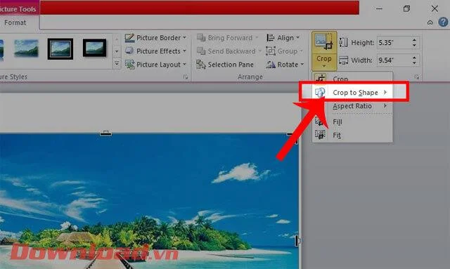 Οδηγίες για την κοπή εικόνων σε κύκλους στο PowerPoint