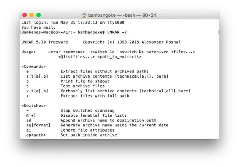 Kā lietot WinRAR operētājsistēmā Mac, veicot 4 vienkāršas darbības