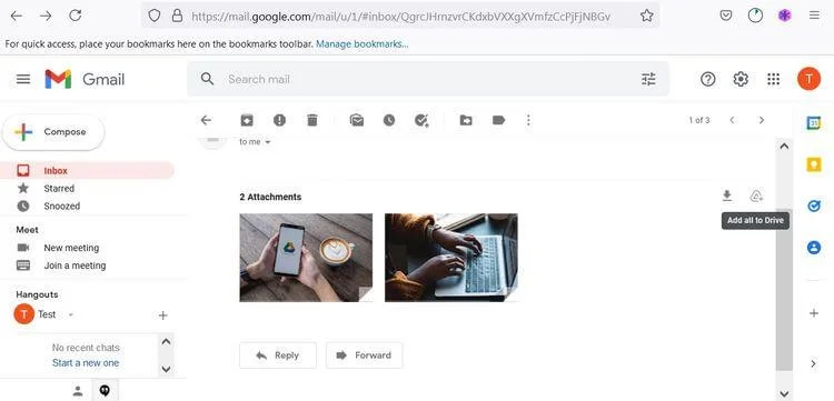 Как да запазвате прикачени файлове в Gmail в Google Drive