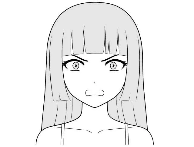 Nahnevaná anime postava
