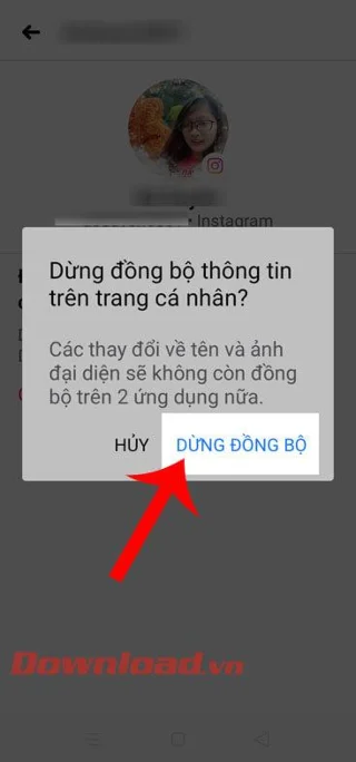 Navodila za ustavitev sinhronizacije Facebook in Instagram avatarjev