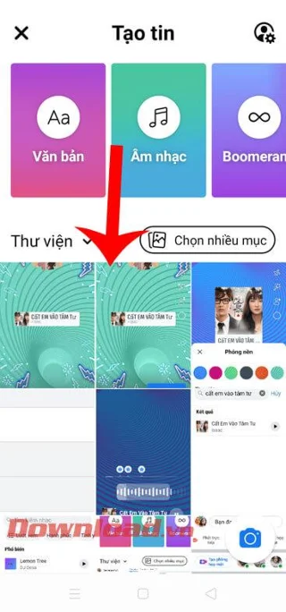 Navodila za vstavljanje glasbe v fotografije in videe na Facebook Story