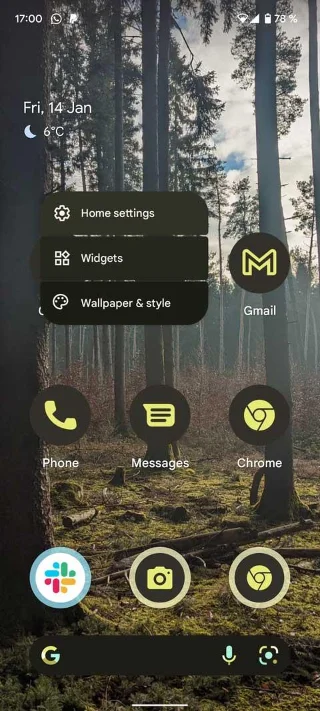 A Material You használata Android 12 rendszeren