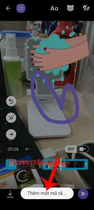 Navodila za ustvarjanje lastnega GIF-ja na Viberju