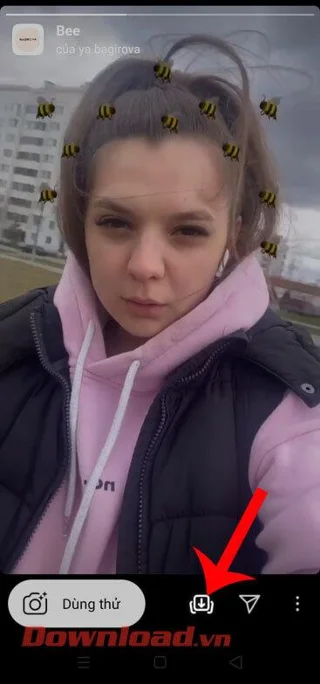 Инструкции за правене на снимки с пчелен ефект в Instagram