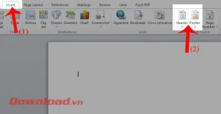 Norādījumi attēlu ievietošanai galvenē un kājenē Word
