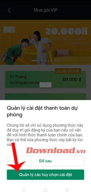 Instrukcija VieON VIP paketes iegādei