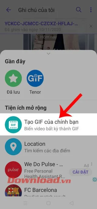 Navodila za ustvarjanje lastnega GIF-ja na Viberju