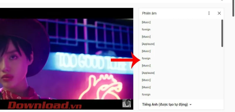 Norādījumi dziesmu tekstu skatīšanai vietnē Youtube