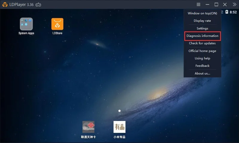 PC konfiguráció információ