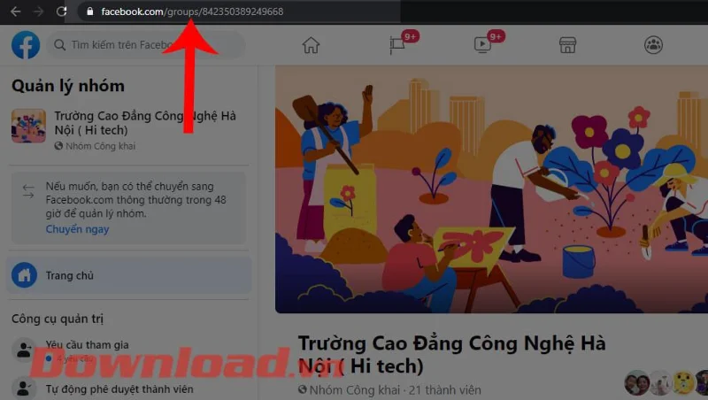 Navodila za spreminjanje povezave do skupine Facebook