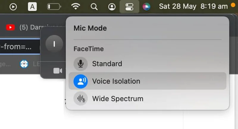 Kako zmanjšati hrup pri klicu Facetime na Macu