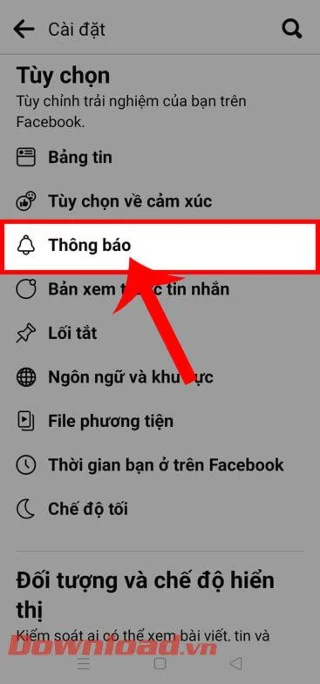 Norādījumi paziņojuma skaņas maiņai pakalpojumā Facebook