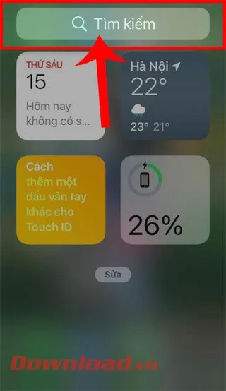 Norādījumi par iPhone tālruņu vārdnīcu meklēšanu meklēšanas joslā (Spotlight)