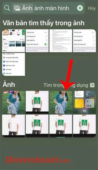 Navodila za iskanje fotografij z uporabo vrstice Spotlight v iPhonu
