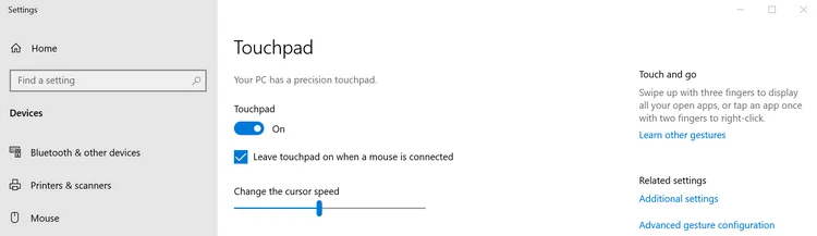 Полезни жестове на тъчпада в Windows 10