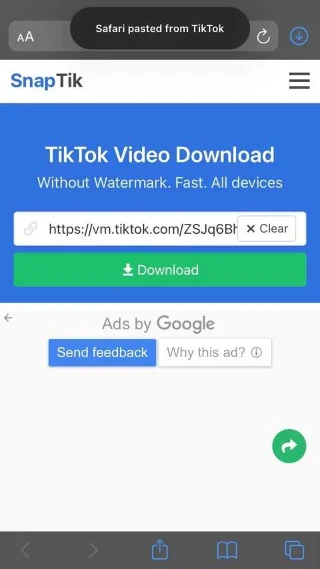 Odpravite napako, ker ni bilo mogoče shraniti videoposnetkov TikTok