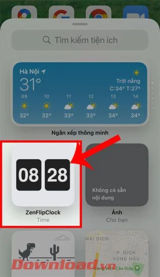 Инструкции за инсталиране на флип часовник за iPhone, който показва календара