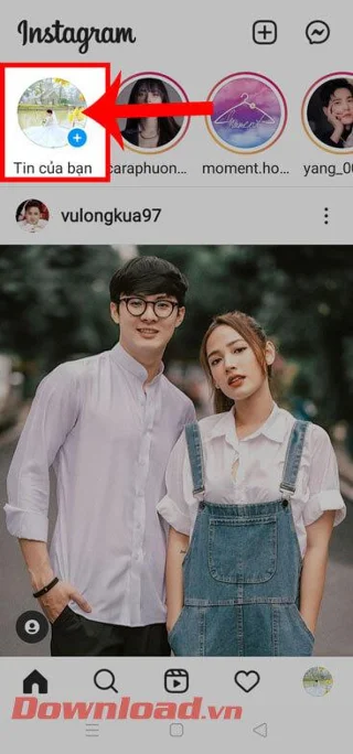 Navodila za ustvarjanje mavričnega besedila na Instagram Story